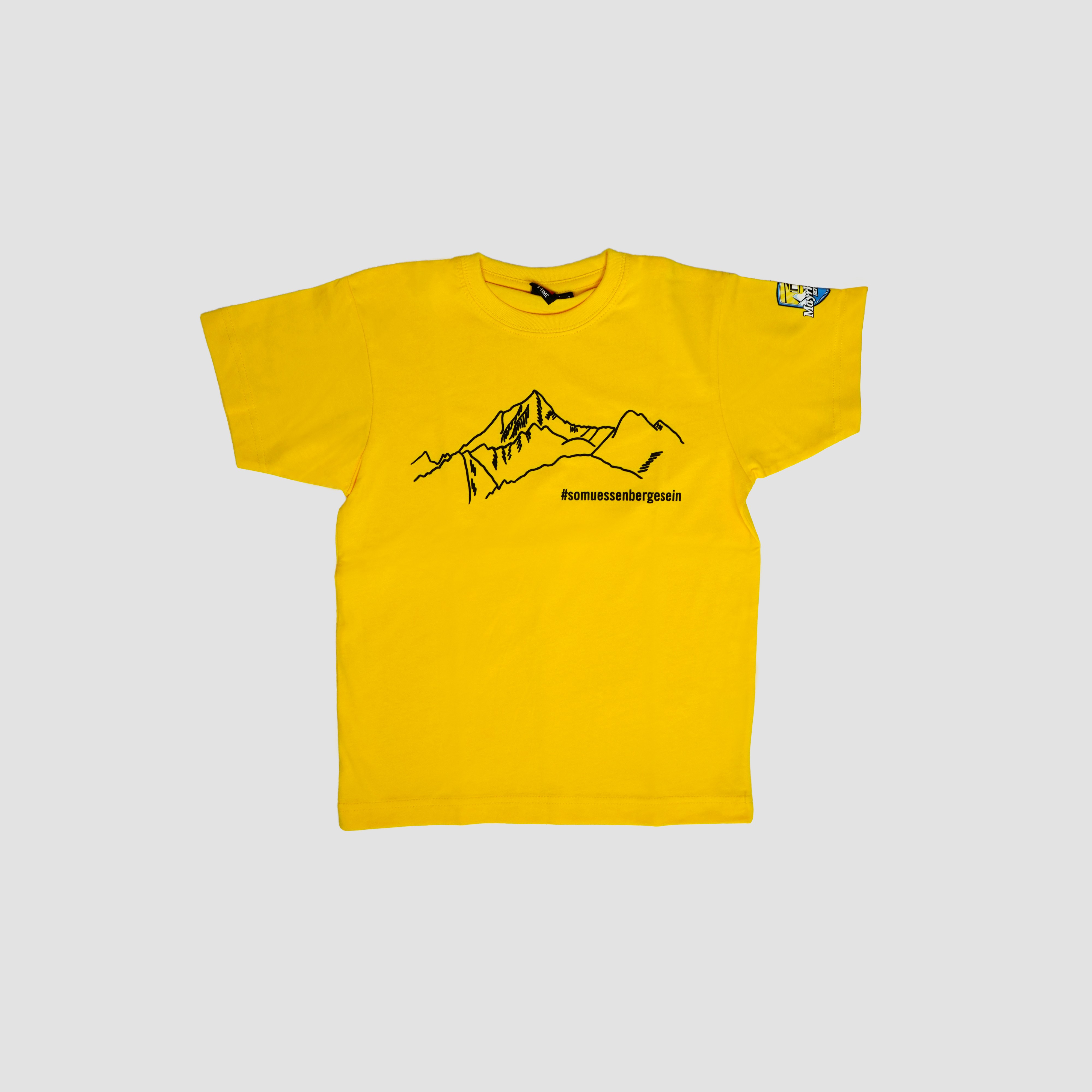 T-Shirt "So müssen Berge sein" Kinder gelb