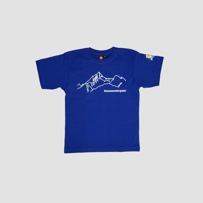 T-Shirt "So müssen Berge sein" Kinder königsblau