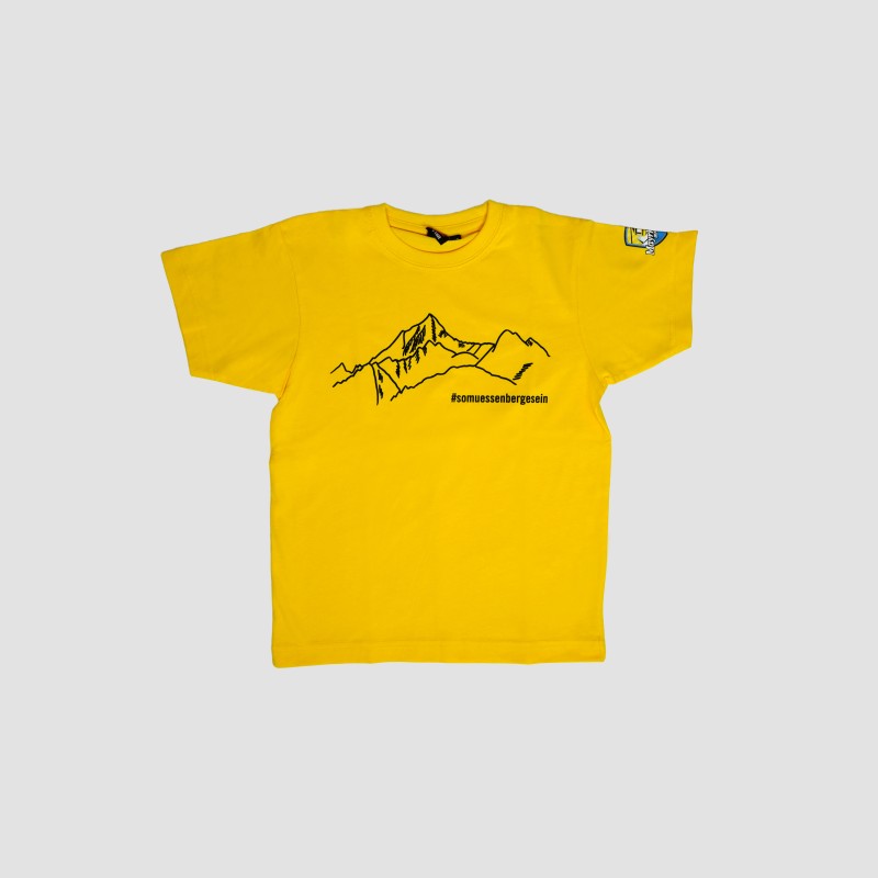 T-Shirt "So müssen Berge sein" kids yellow 